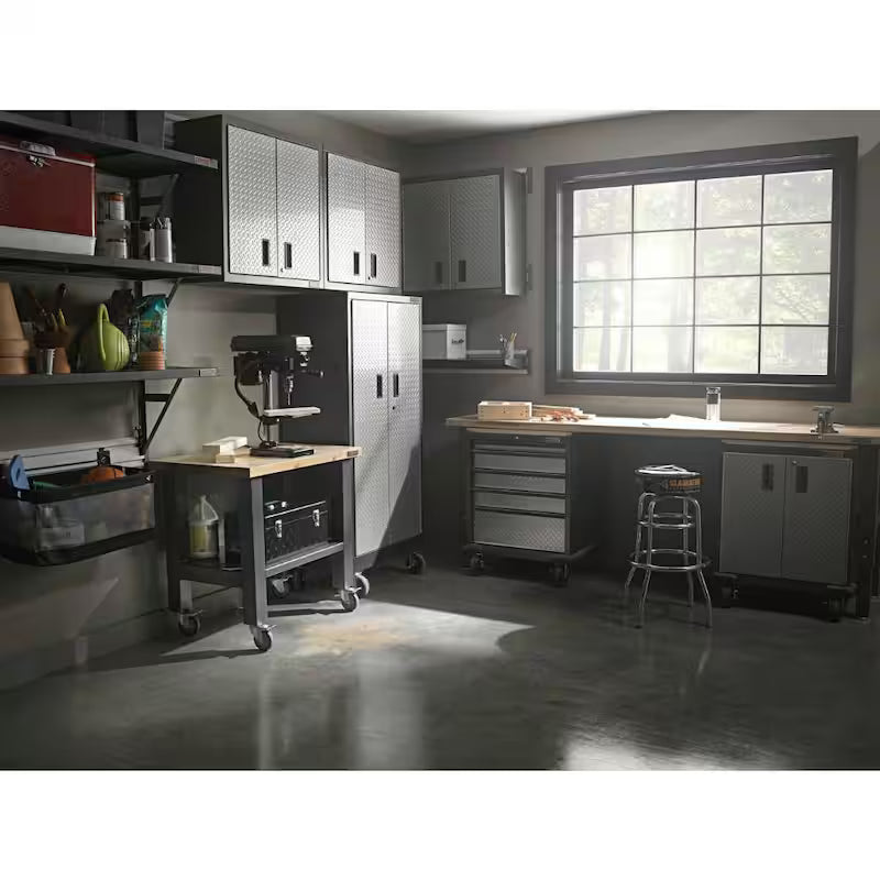Adjustable Height Birch Top Workbench I392112