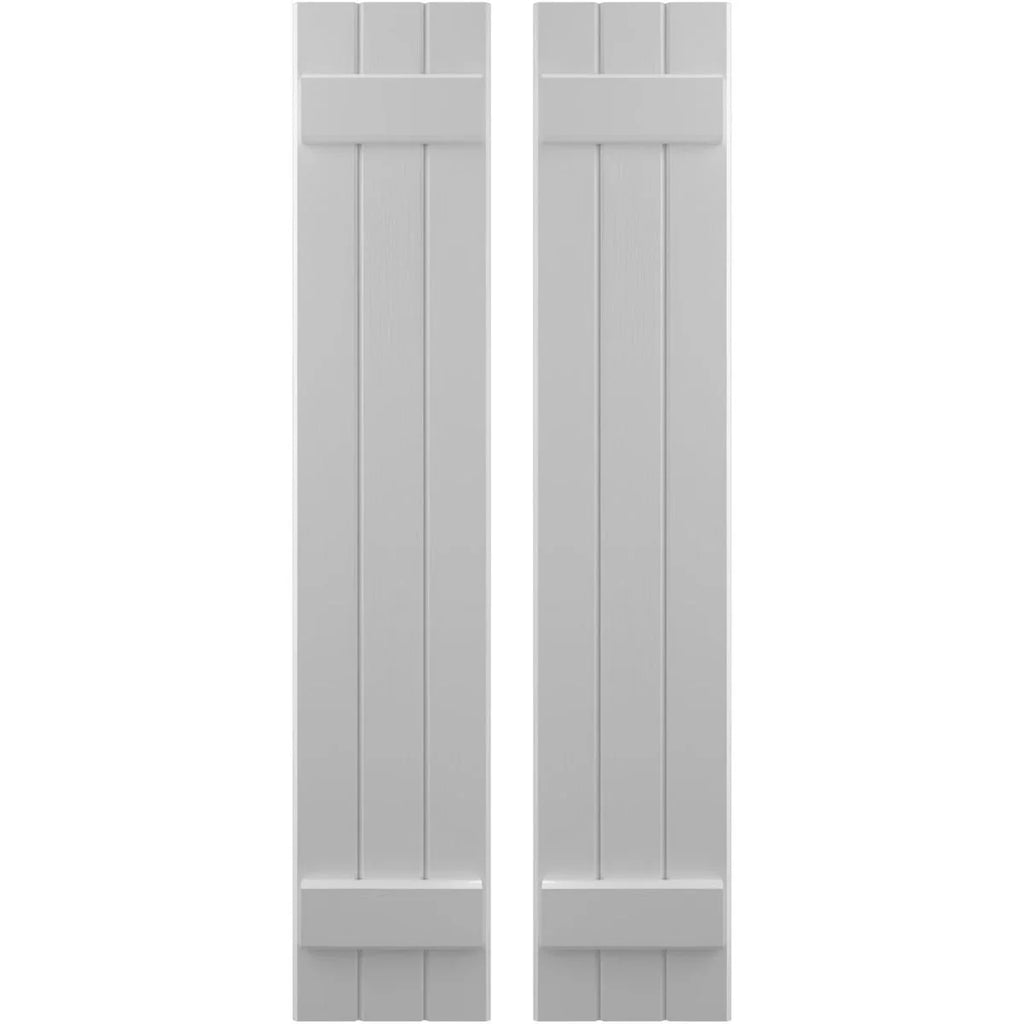 Primed Real Wood Board-n-Batten Shutters E946724