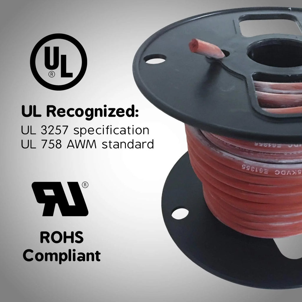 16 AWG Silicone Wire 50Ft High Temperature 250°C K5853