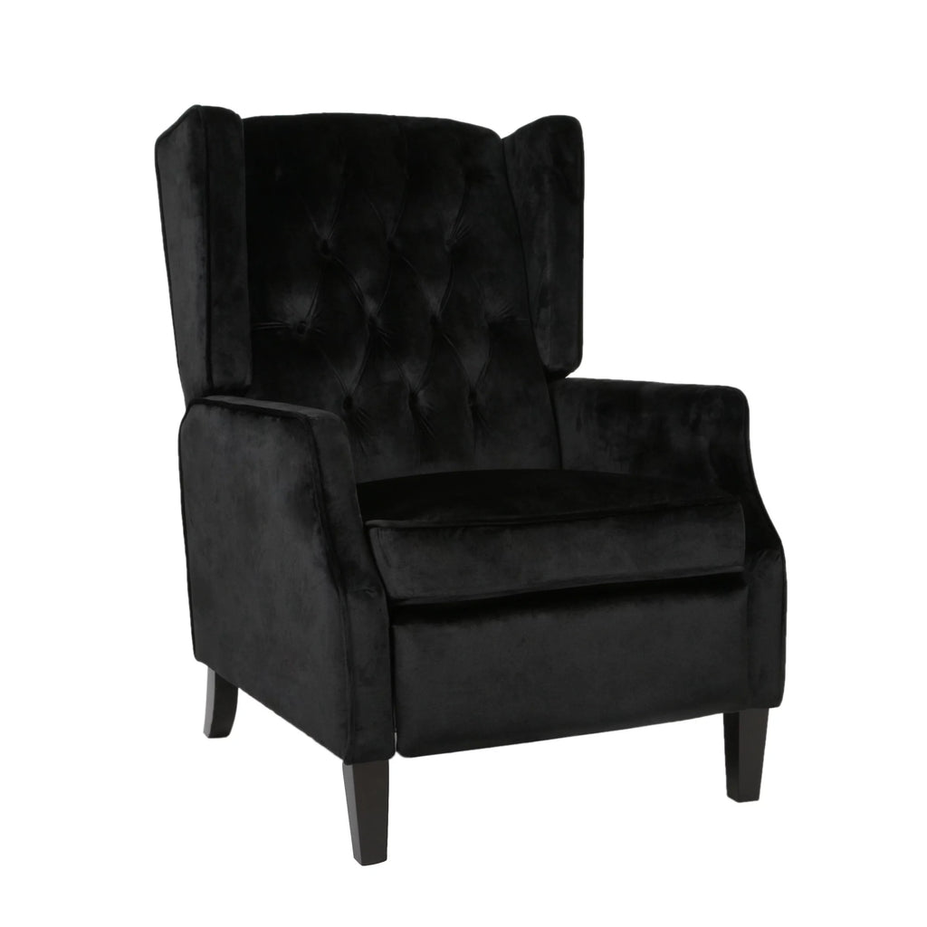 Fabric Tufted Wingback Recliner G54778