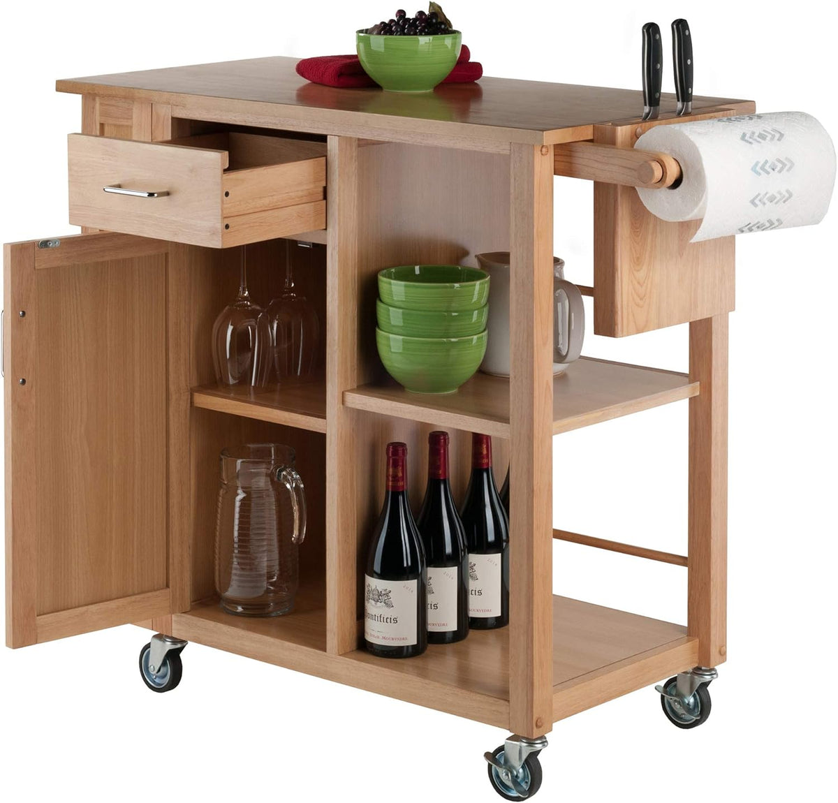Natural Kitchen Cart C4936