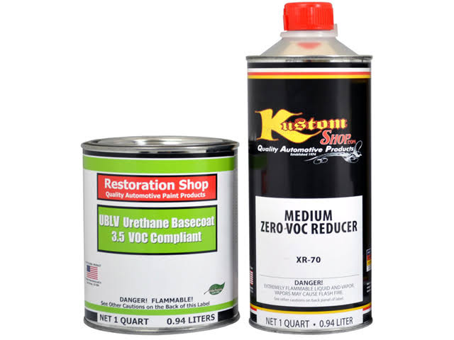White Low VOC Urethane Basecoat Car Paint Kit R979