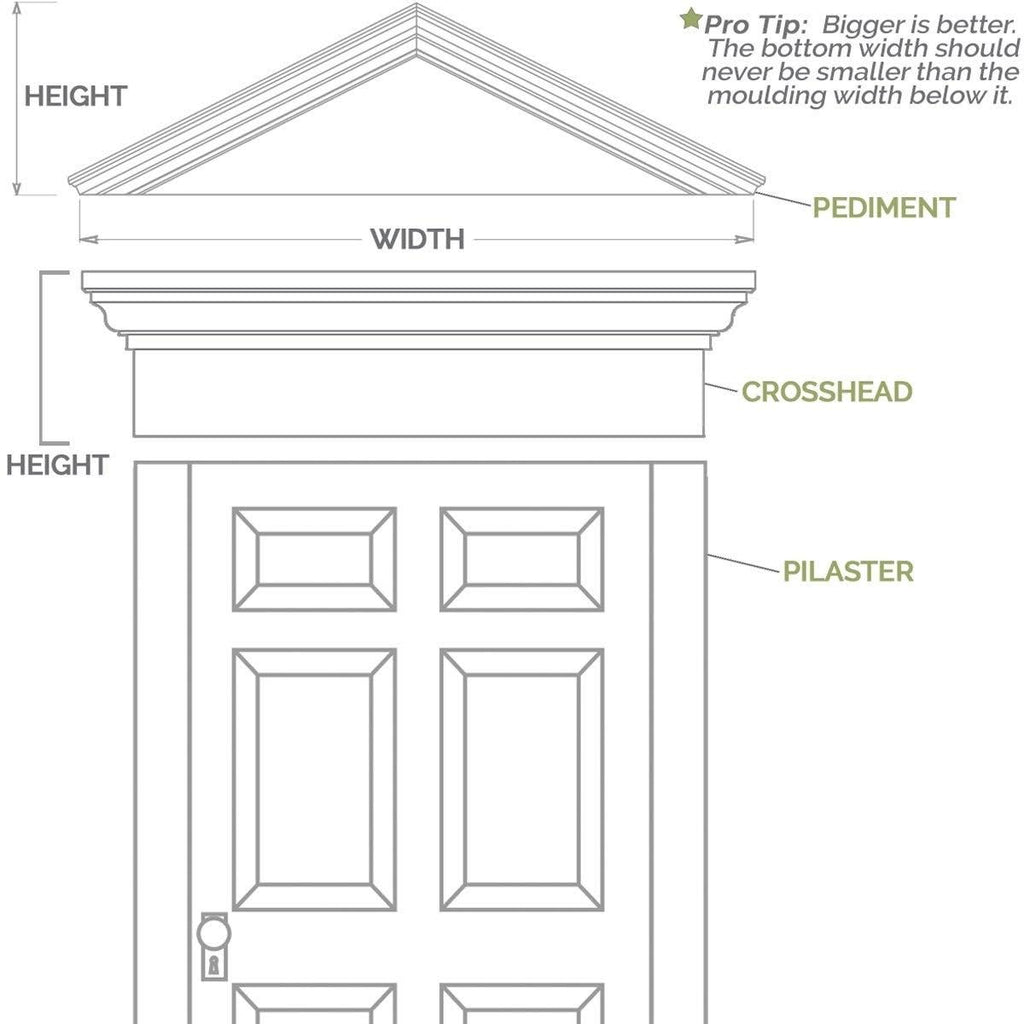 PVC Pilaster with Capital & Base (Pair) G122909