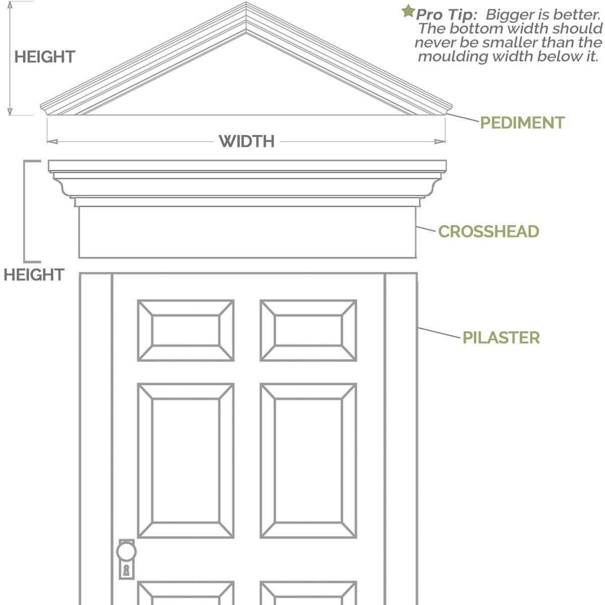 PVC Pilaster with Capital & Base (Pair) G122909