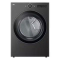 Black Steel Electric Dryer with TurboSteam D46938