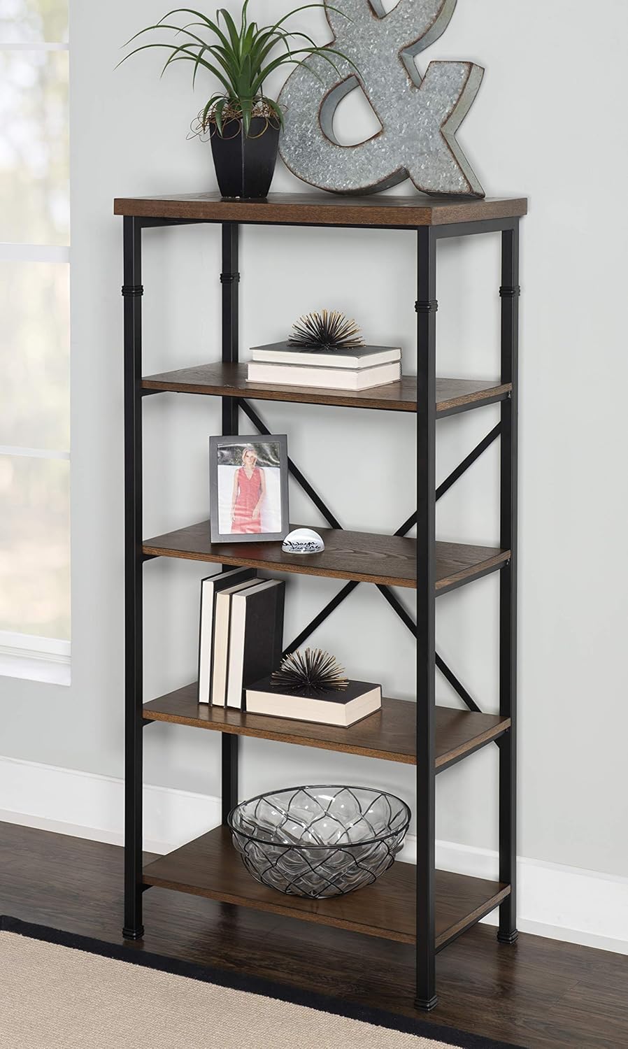 Black Bookcase J630842