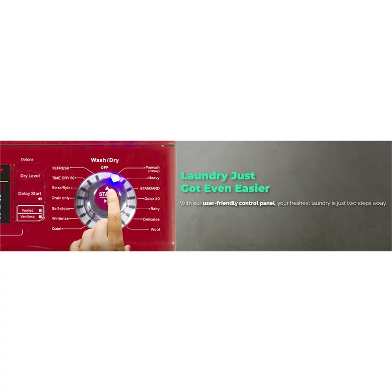 110V Vented/Ventless 13 lbs Combo Washer Dryer X9444