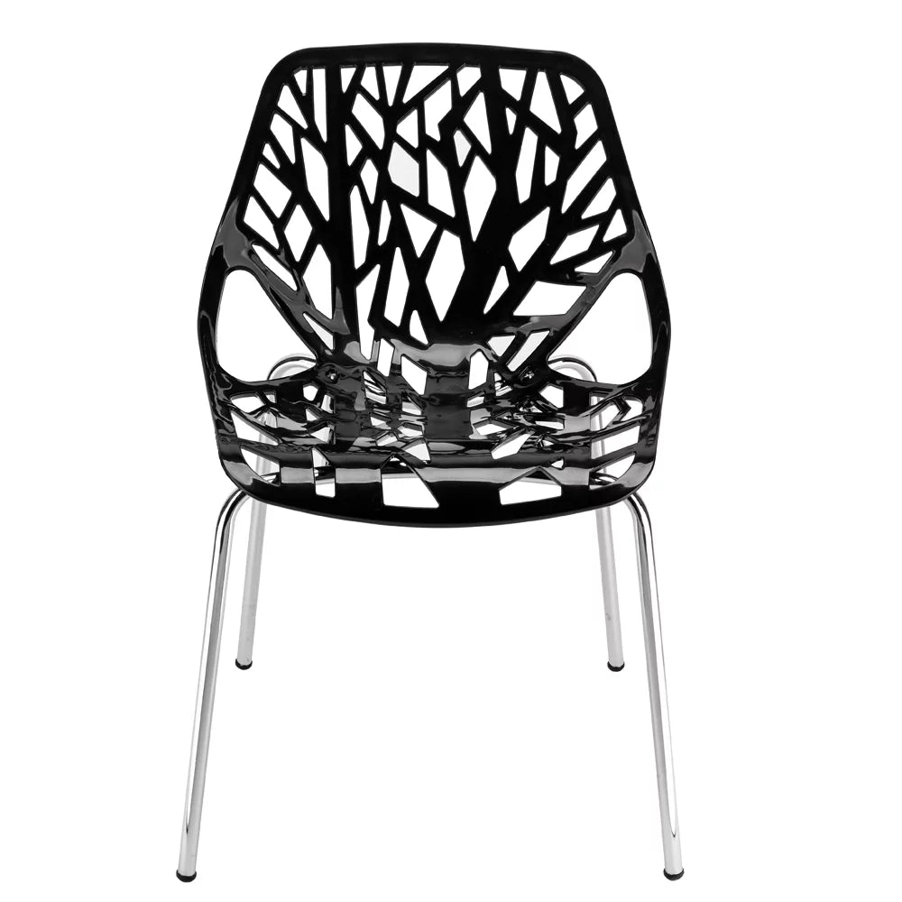 Black Plastic Dining Chair G122429