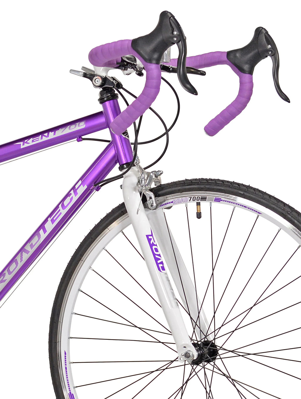 700c Women's Road Bicycle Purple/White L159401