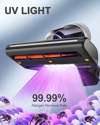 Anti-allergen Mattress Vacuum Cleaner with UV-C Light & 14Kpa Suction Q85386