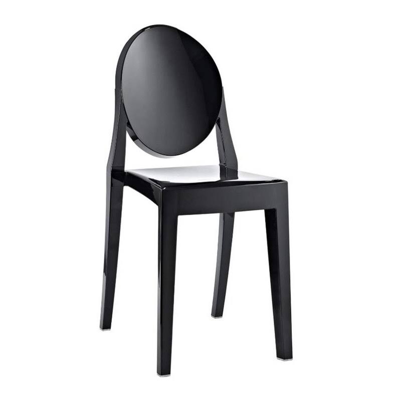 Polycarbonate Armless Chair Set of 2 N980206