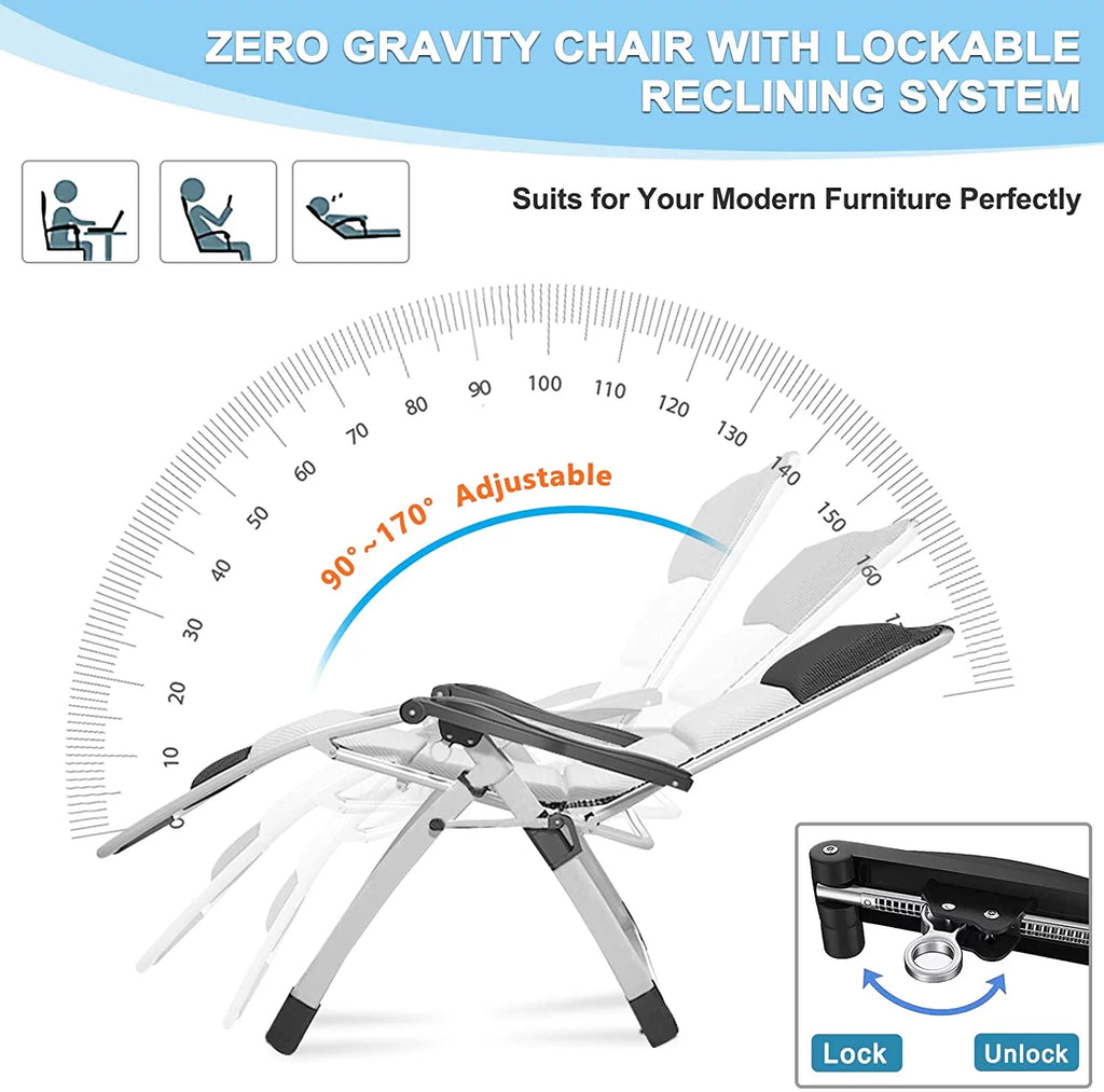 Folding Zero Gravity Reclining Lounge Chair H4937