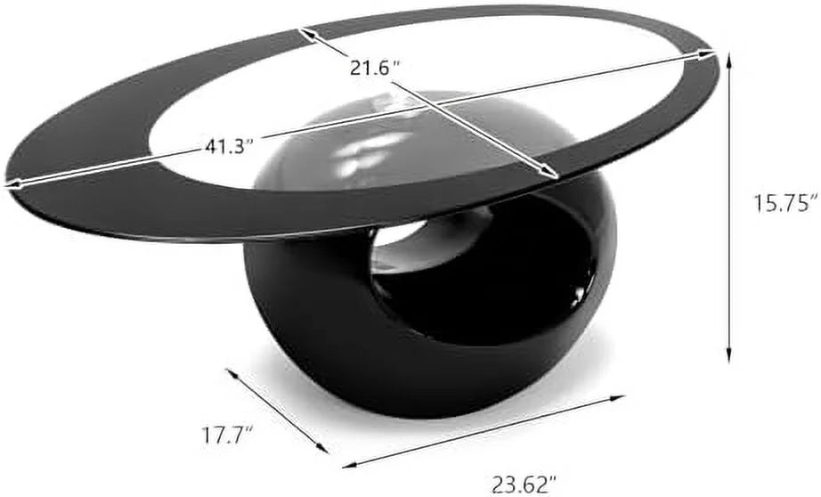 Contemporary Glass Coffee Table Set X18819