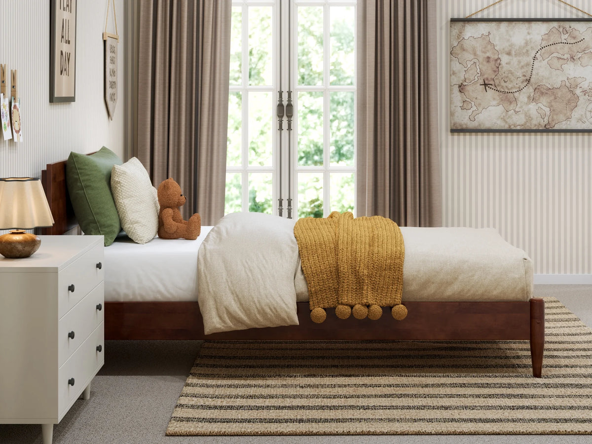 Solid Wood Low Profile Platform Bed C761