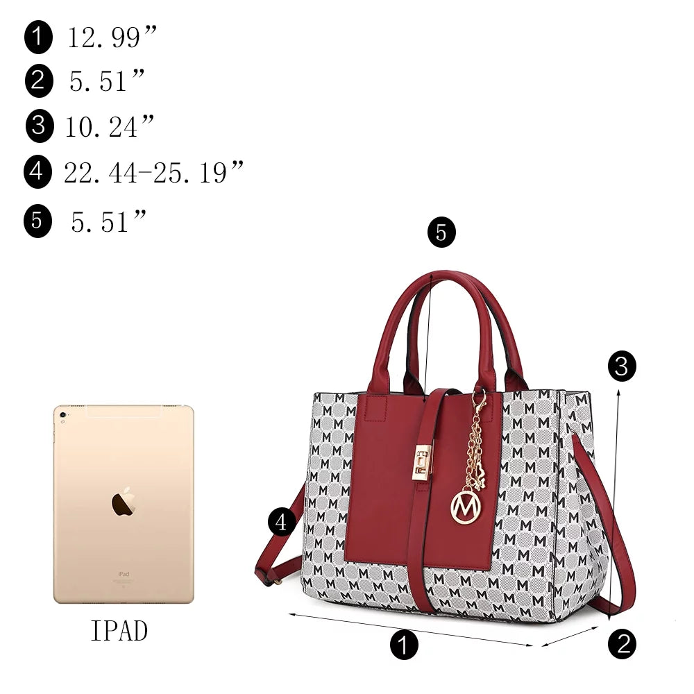 Satchel Handbag with Wallet 2 Pieces H53877