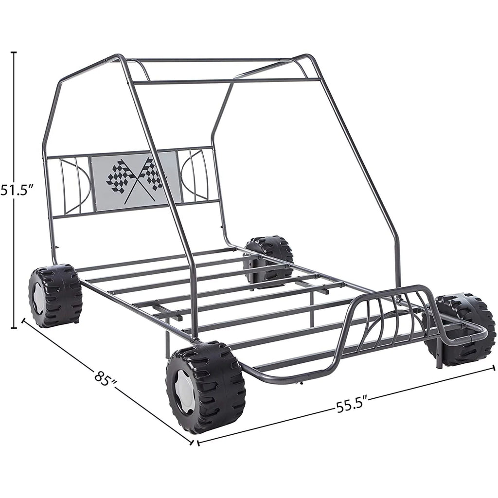 Twin Car Bed Metal Frame V806525