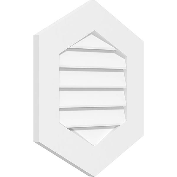 Vertical Peaked Surface Mount PVC Gable Vent O2489