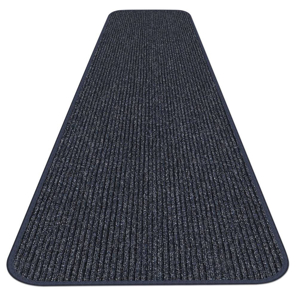 Skid-Resistant Heavy-Duty Carpet Runner Stormy Blue 3' x 25' M323