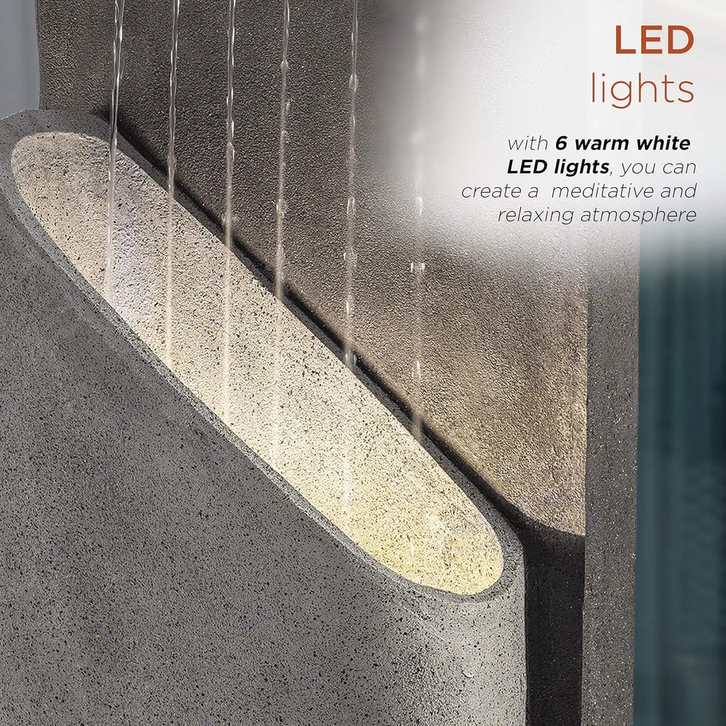 Gray Outdoor Water Fountain W2087