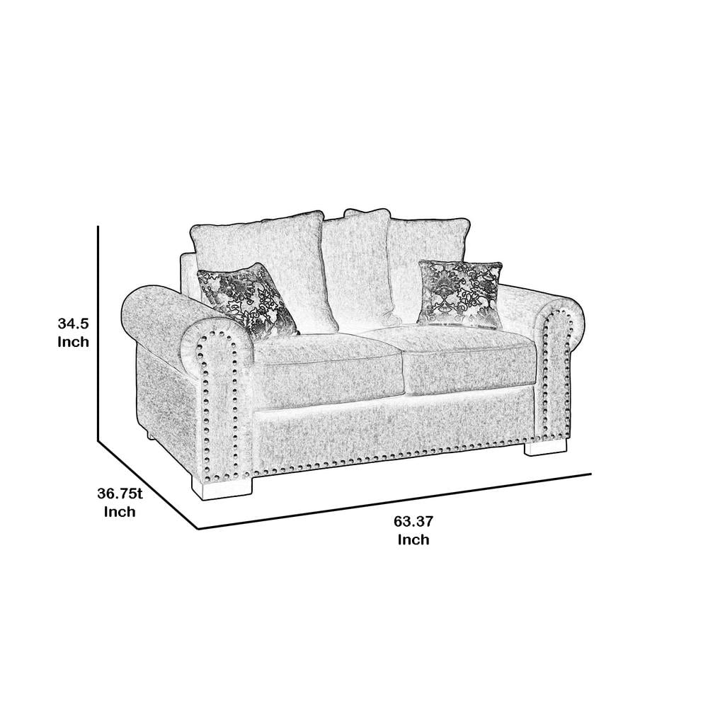 Brown Loveseat M54779