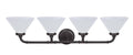Four-Light Metal Bathroom Vanity Wall Light Fixture K64228
