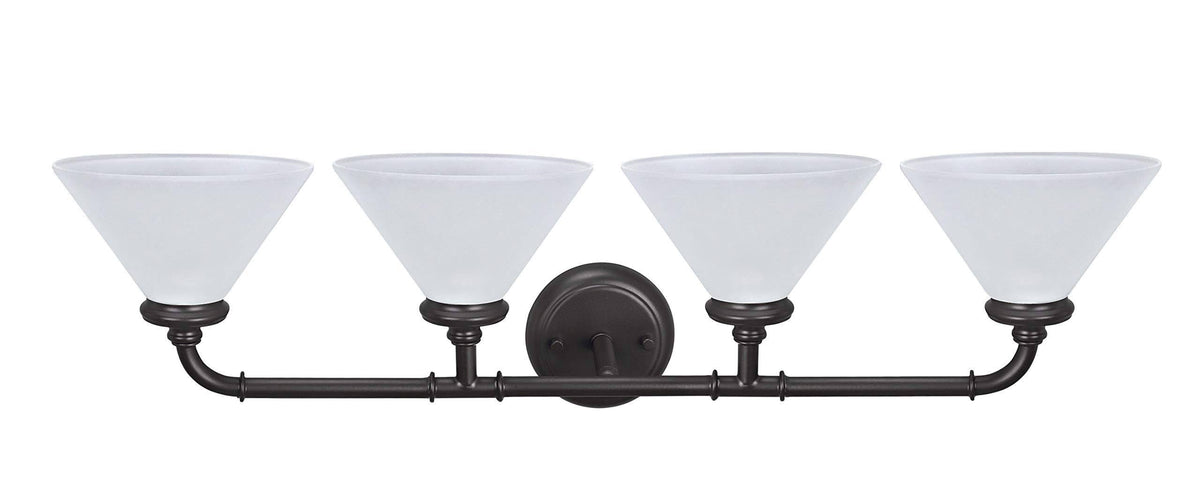 Four-Light Metal Bathroom Vanity Wall Light Fixture K64228