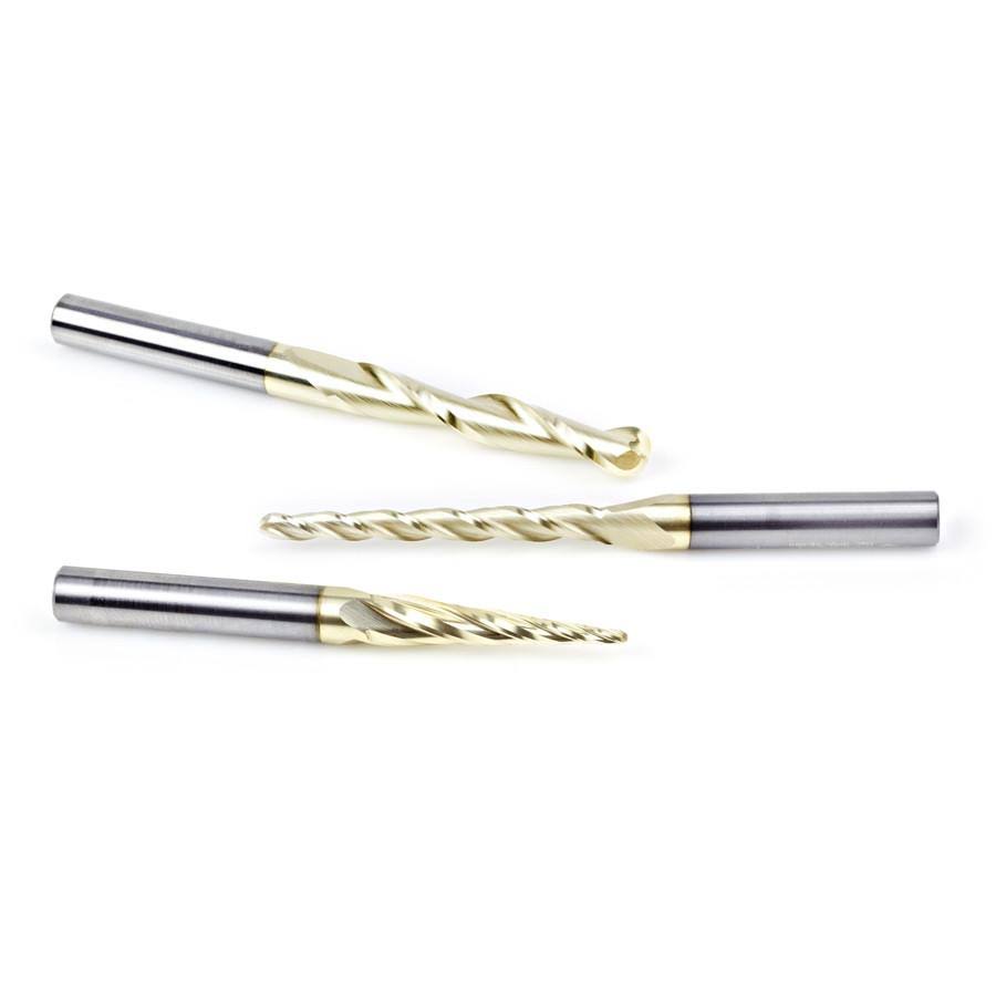 3-Pc CNC 2D/3D Carving Ball Nose Router Bit V131