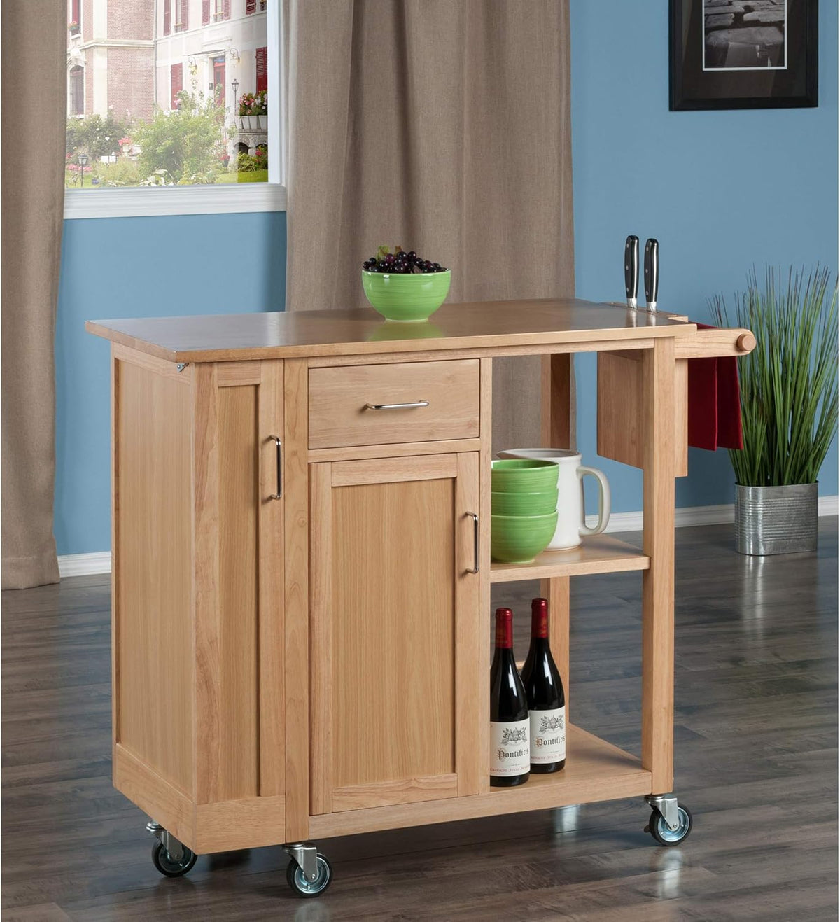 Natural Kitchen Cart C4936