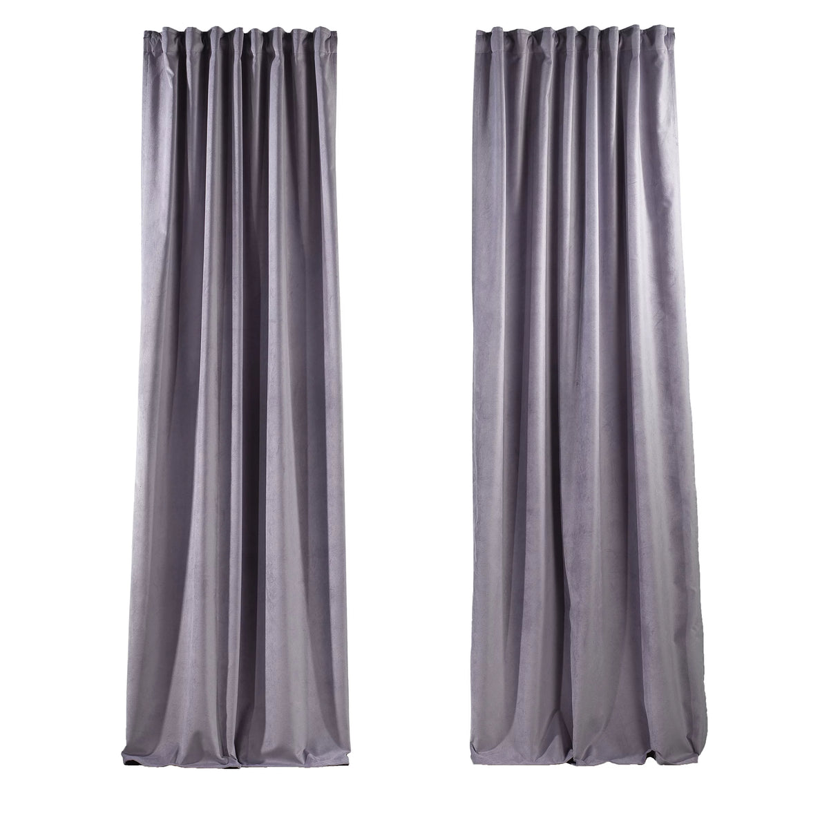 Matte Velvet Curtains Set of 2 Panels S98274