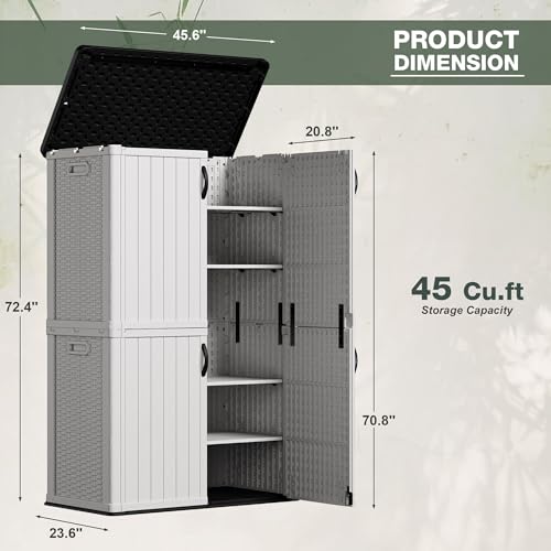 27 Cu.ft Resin Outdoor Storage Shed N7866
