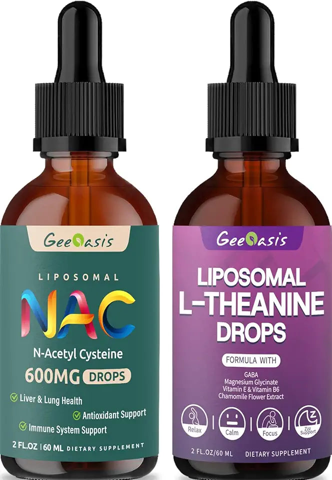 N Acetyl Cysteine 600 mg & Theanine 400 mg Liposomal Liquid Drops W1556