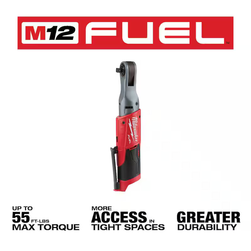 12V Lithium-Ion Brushless Cordless 3/8 in. Impact Wrench and Ratchet Kit W2620