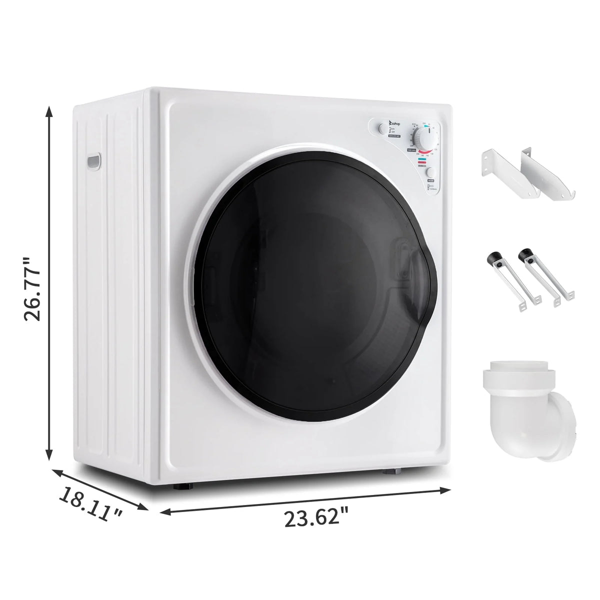 Stainless Steel Compact Electric Clothes Dryer B844