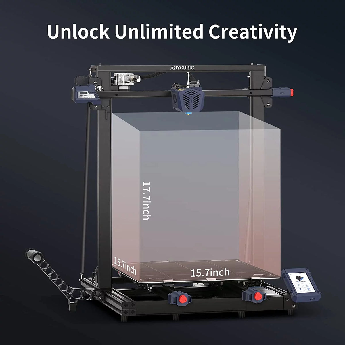 Black FDM 3D Printer with Auto Leveling A40783