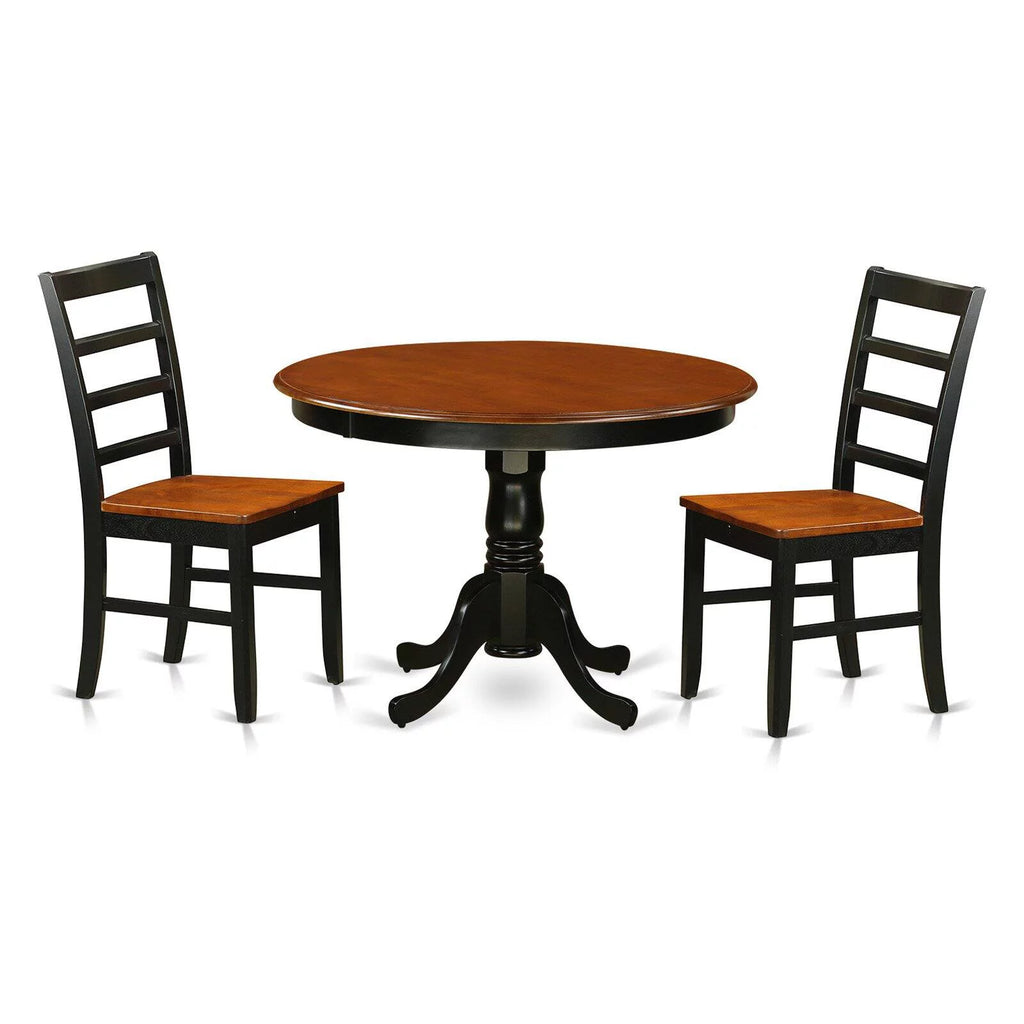 3 Piece Small Kitchen Table and 2 Dinette Chairs N863