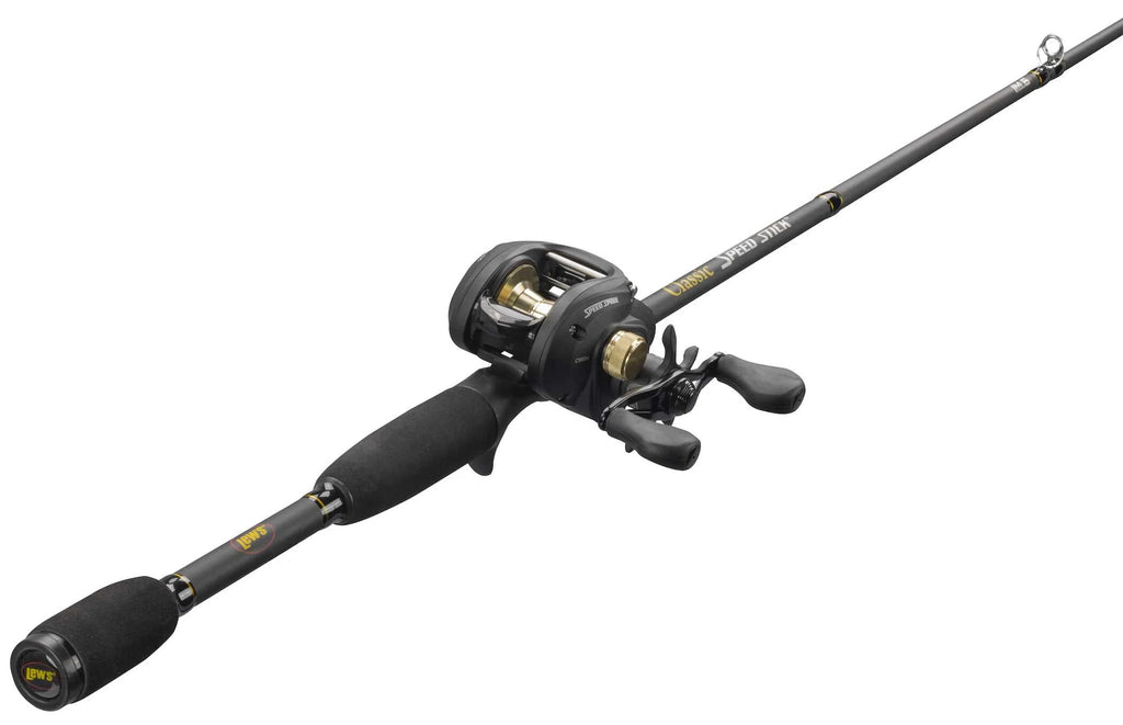 Black Baitcast Reel and Fishing Rod Combo N19780