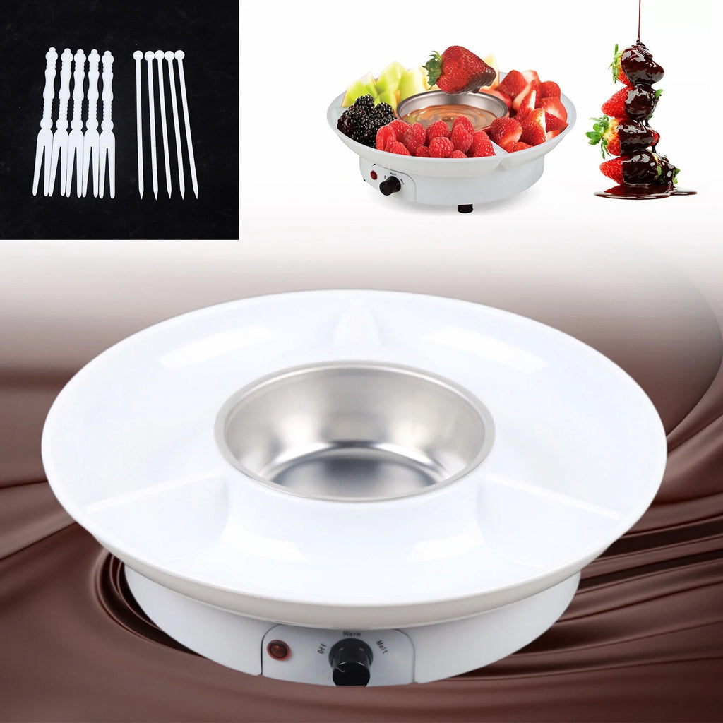 Electric Chocolate Fondue Set with 10 Forks F38016