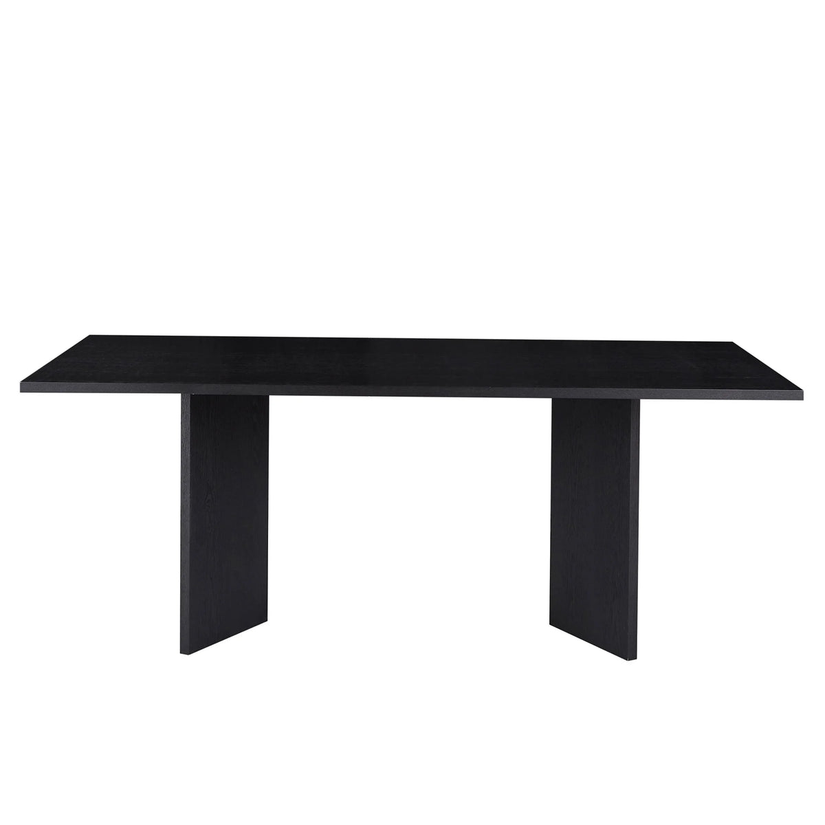 Black 78.74 inch Wood Dining Table B7437