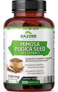 Mimosa Pudica Seed 10:1 Extract 200 Vegan Capsules 1100 mg Q300