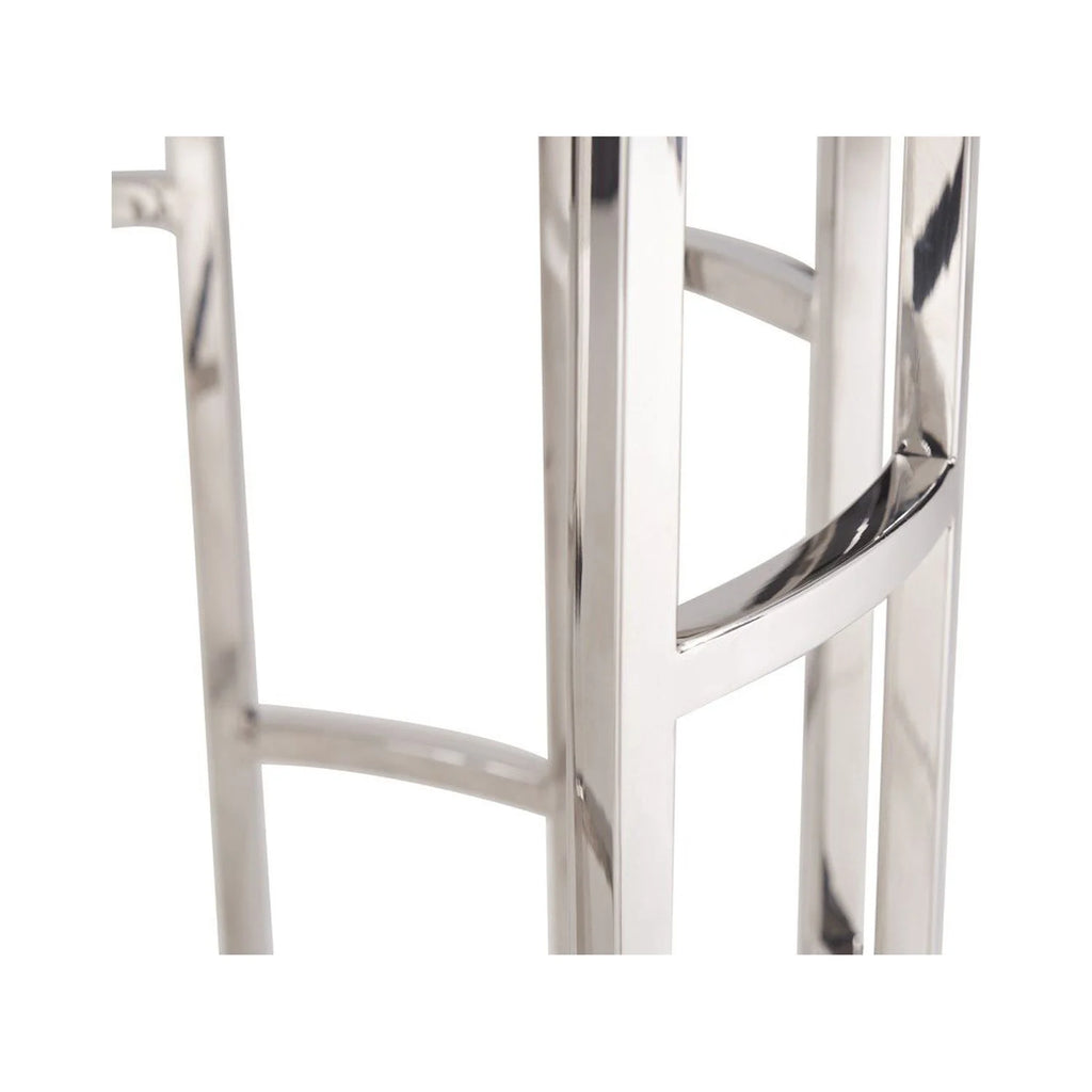 Round End Table with Marble Top I65312