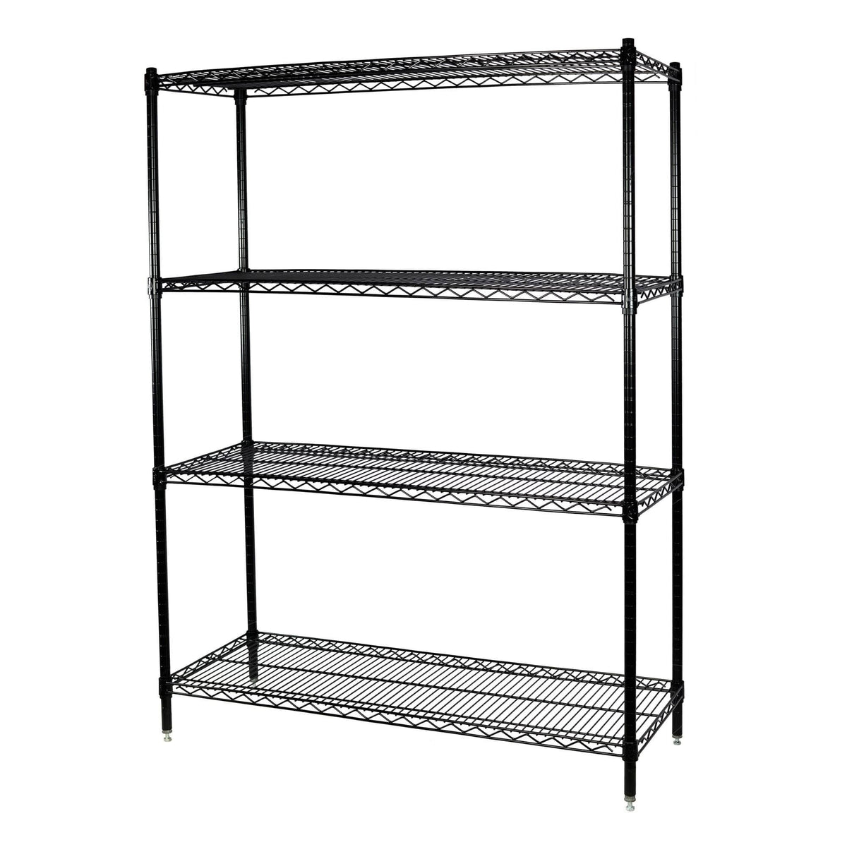 Black Wire Shelving Unit 4 Shelves B128175