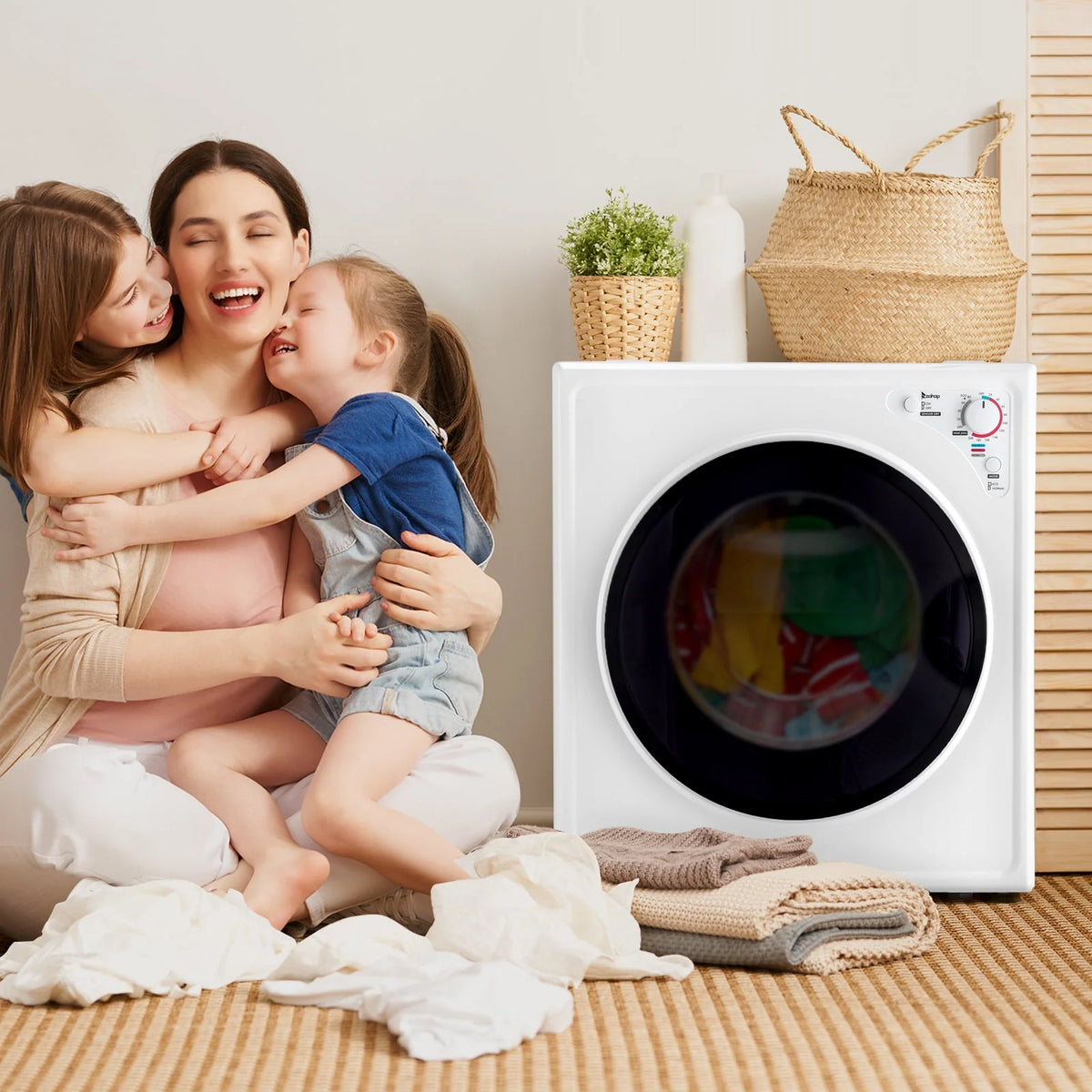 Stainless Steel Compact Electric Clothes Dryer B844