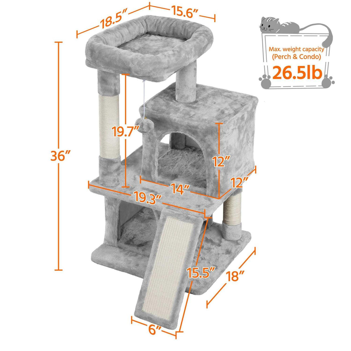 Cat Tree with 2 Condos S609347