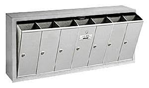 7 Door Aluminum Vertical Mailbox U2594