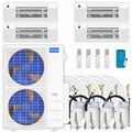 54,000 BTU 4 Zone Ceiling Cassette Ductless Air Conditioner and Heat Pump Q29960