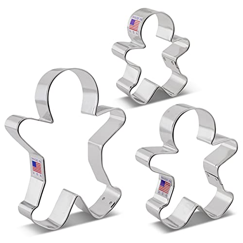 Gingerbread Man Cookie Cutters 3-Pc. Set N670081