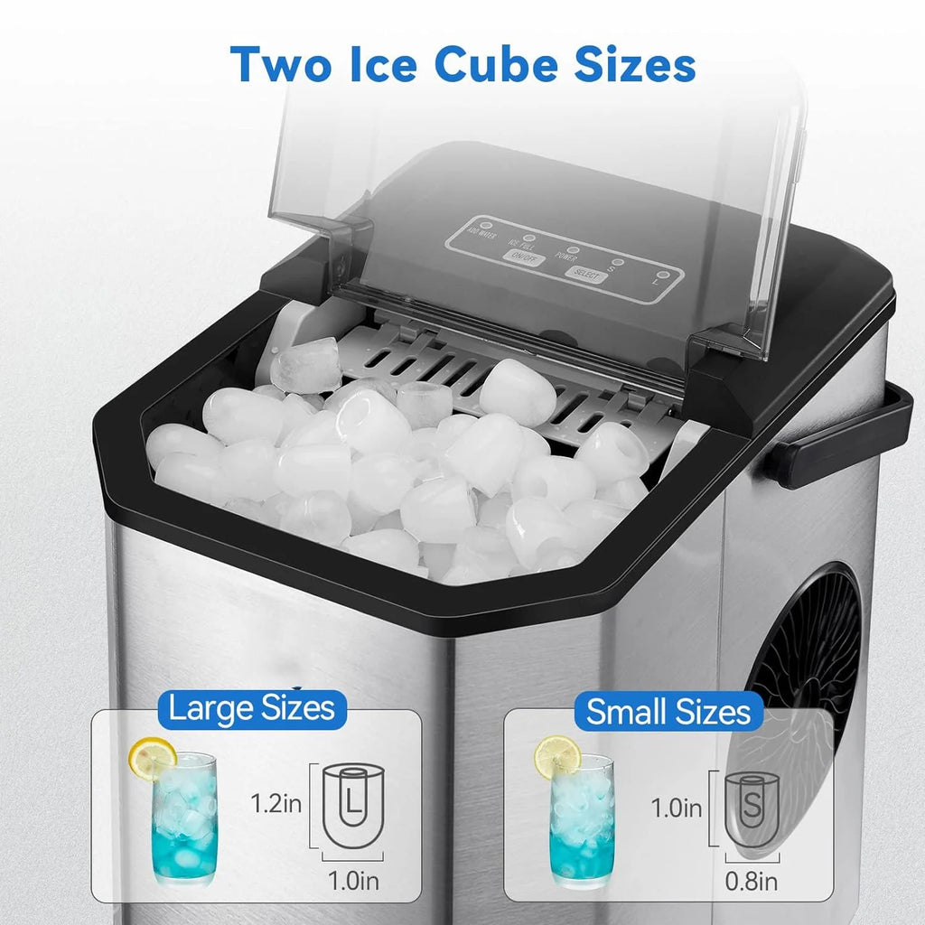 Countertop Ice Maker 26LBs/24H with 2 Size Bullet Ice H342382