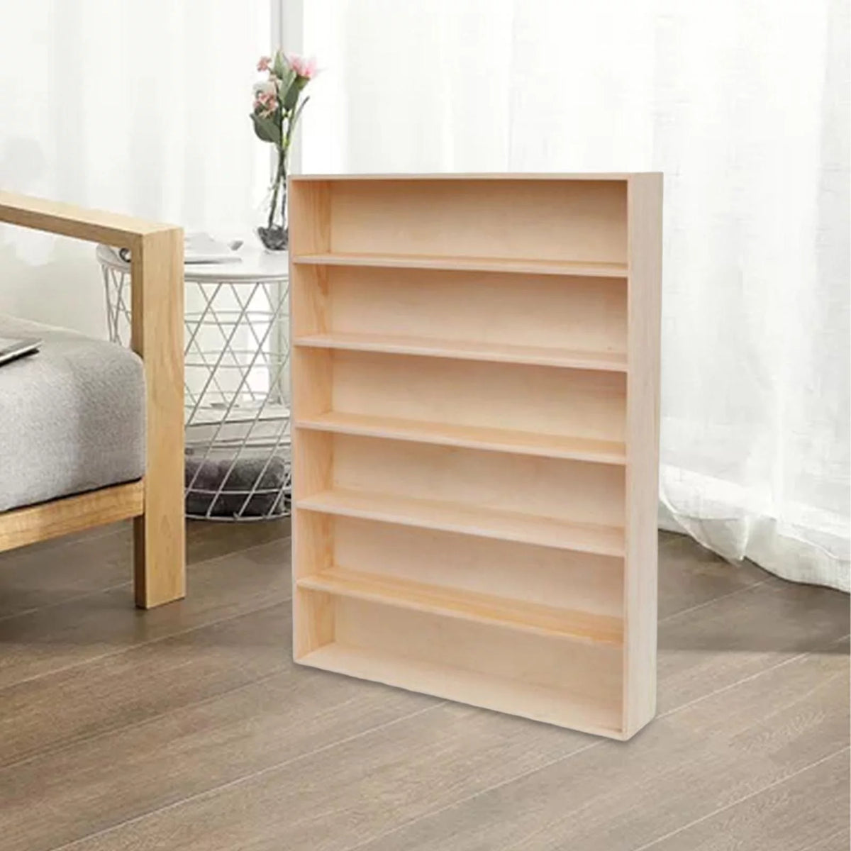 Wooden 6 Layer Display Shelf Organizer C93363