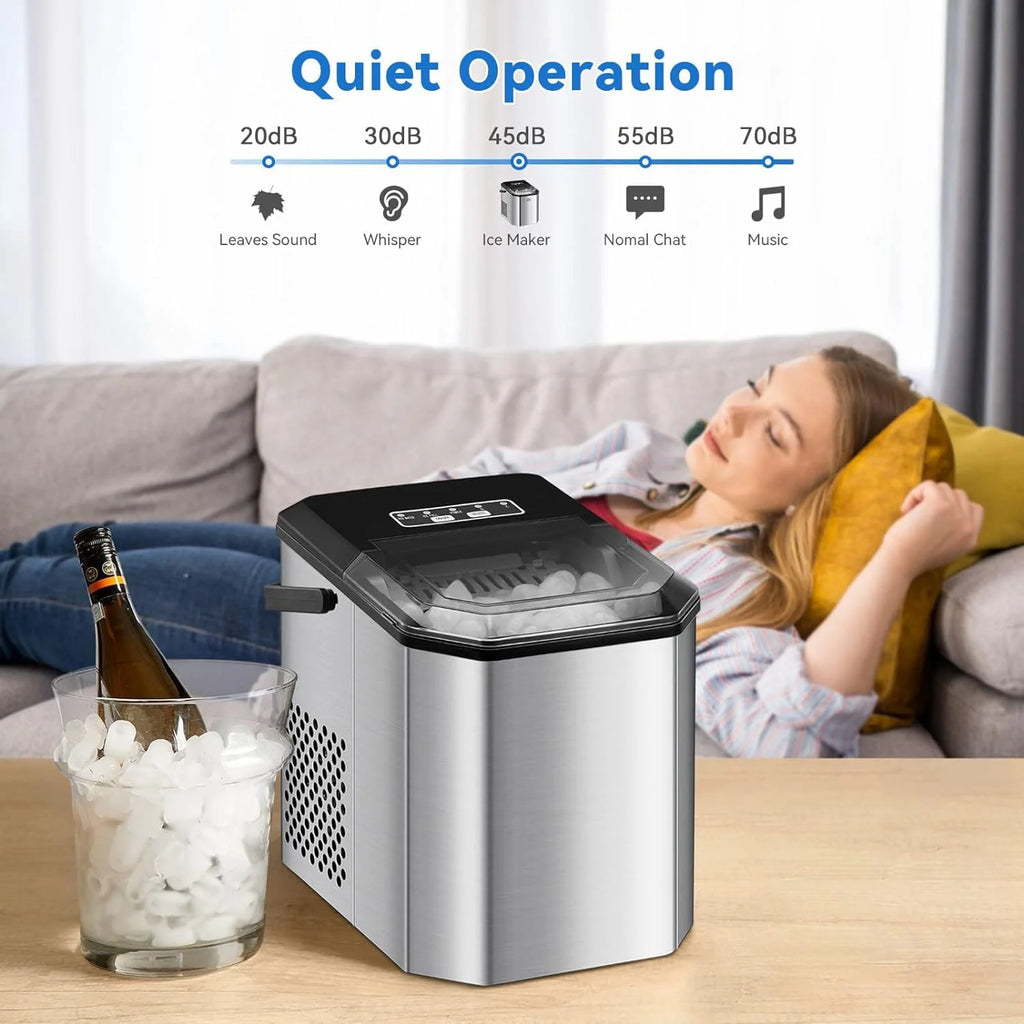 Countertop Ice Maker 26LBs/24H with 2 Size Bullet Ice H342382