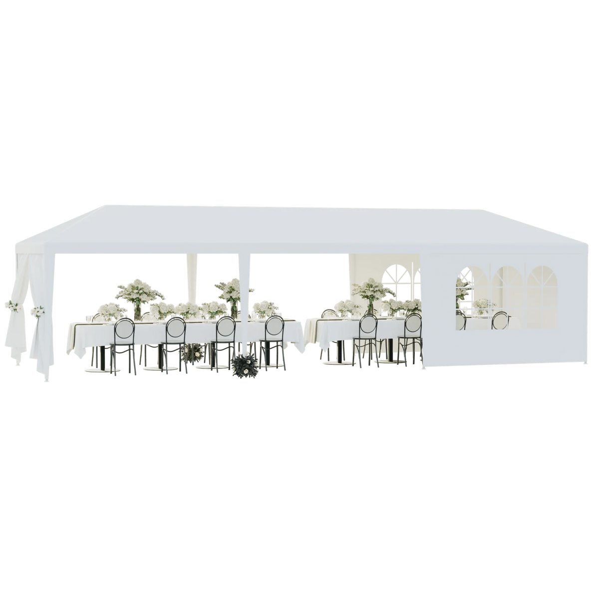White 10 x 30' Canopy Tent C7778